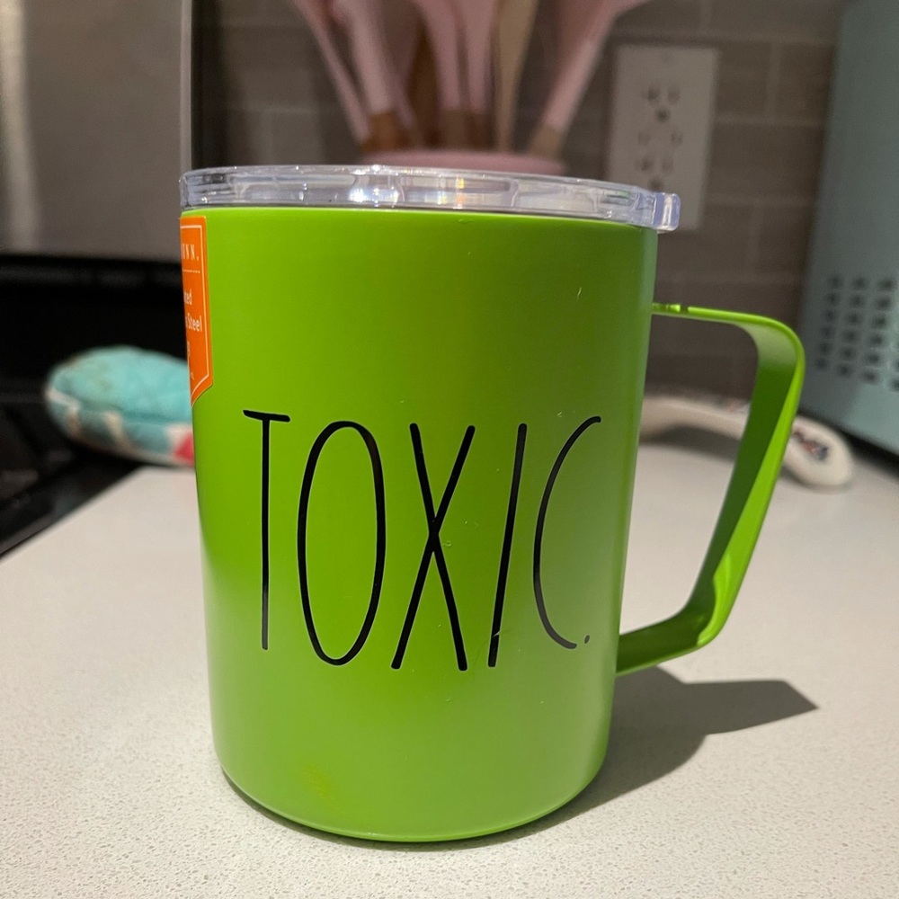 Rae Dunn travel mug “Toxic” 2021 Halloween